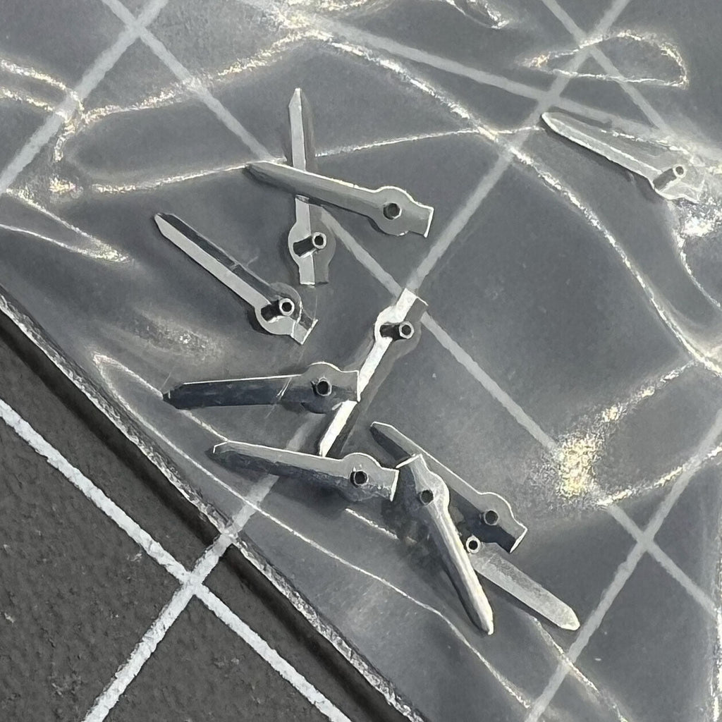 10 PIECES Arrow Shape Silver Small Second Hands for Miyota OS10 OS20 Movement