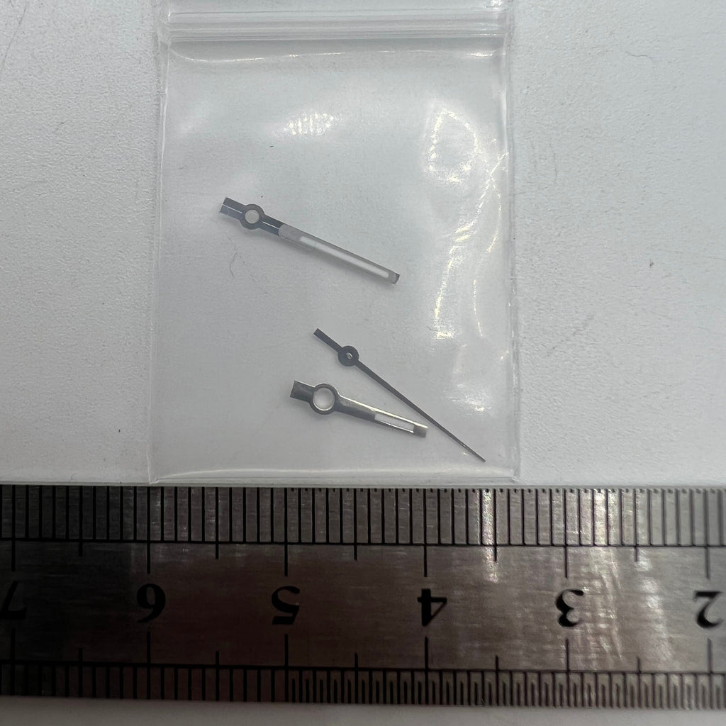 Typical Silver Trim Green Luminous Watch Hands for NH35/NH36/4R/7S