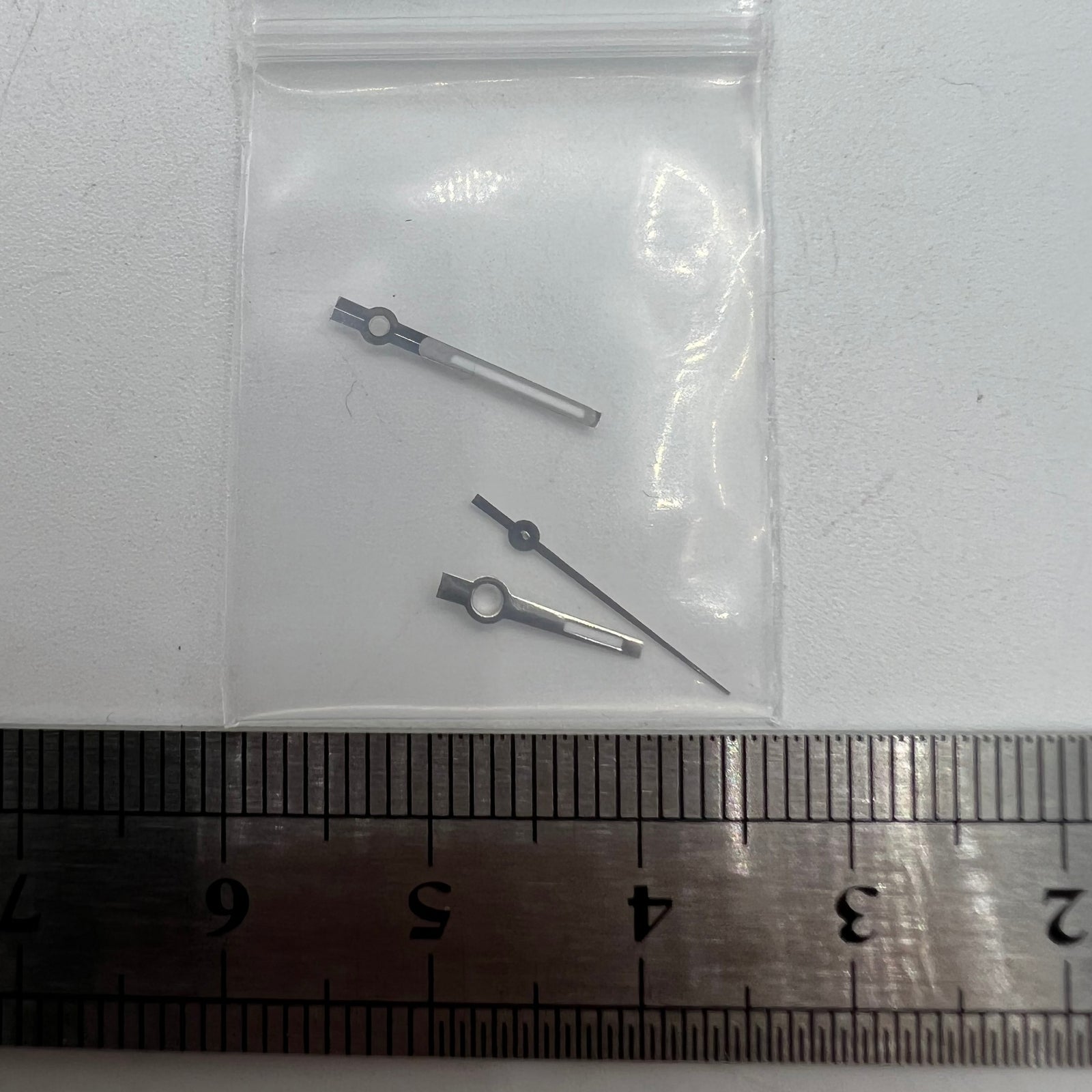 Typical Silver Trim Green Luminous Watch Hands for NH35/NH36/4R/7S