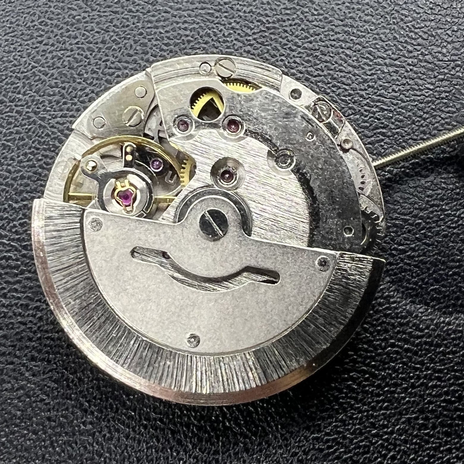 GMT Mechanical Movement Black Day Date Calendar at 6 For 2813