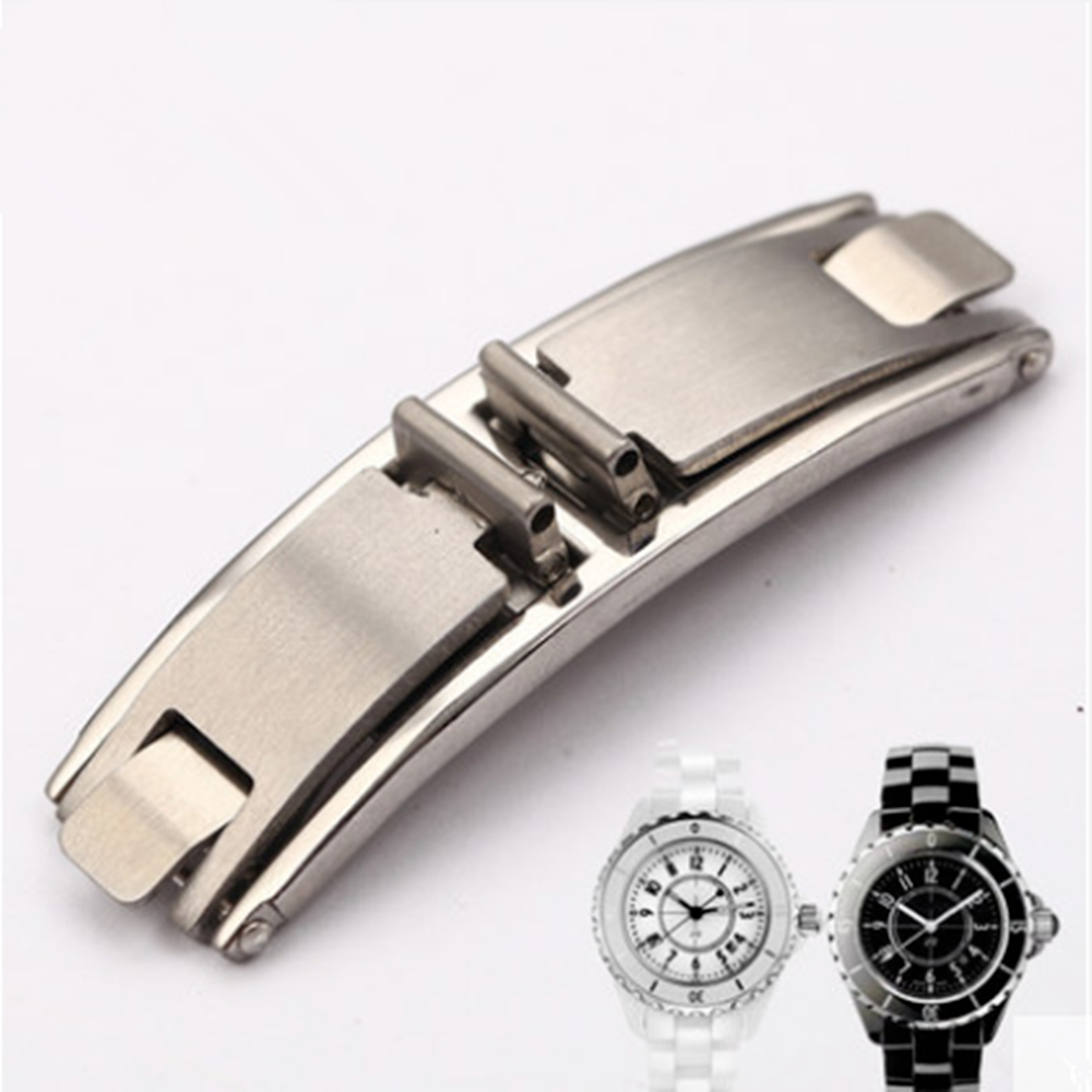3X 7.0mm Width Stainless Steel Clasps Ceramic Butterfly Buckle J12 Elastic