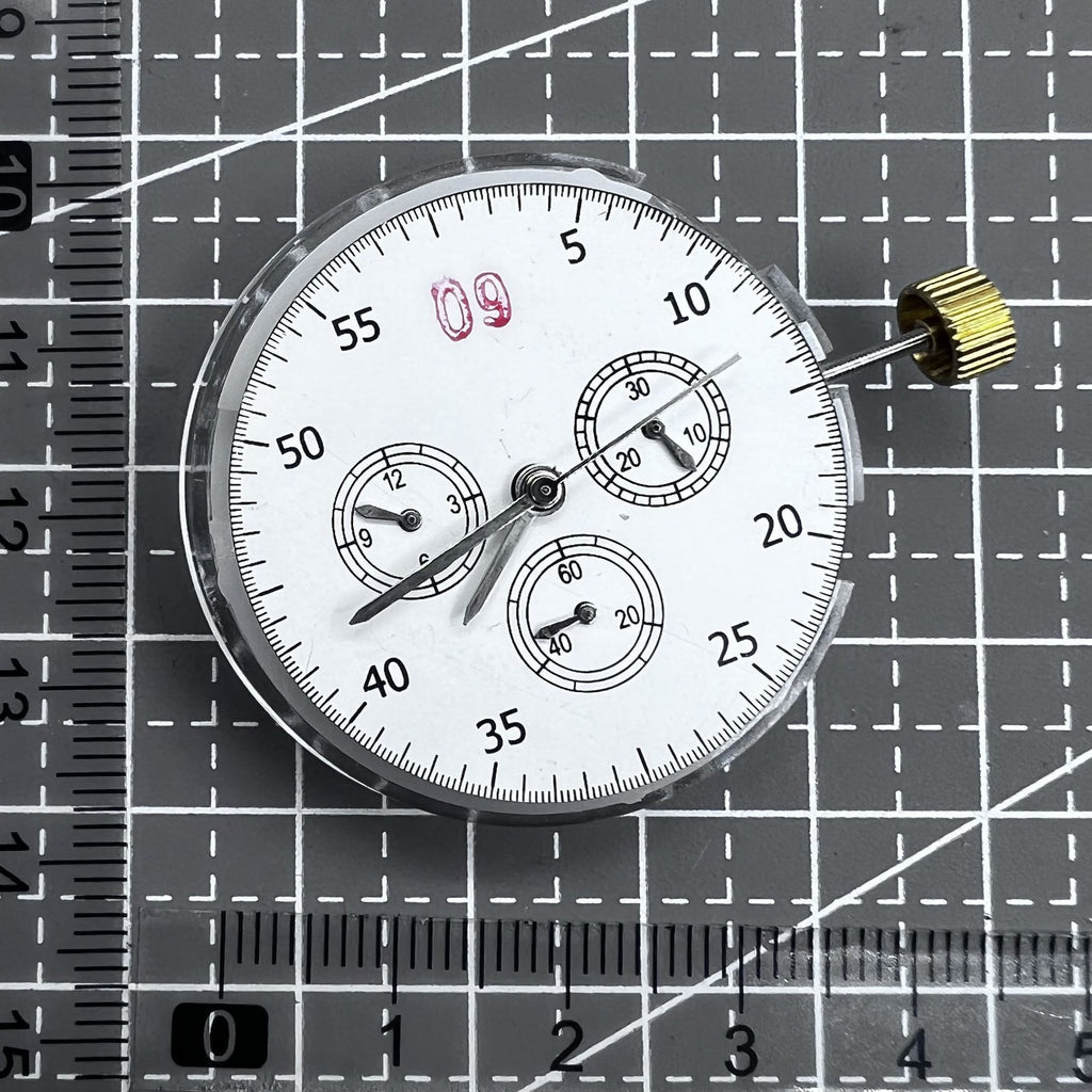 Made China 7750 Automatic Chronograph Movement @3 @6 @9 ETA 7753 Configuration