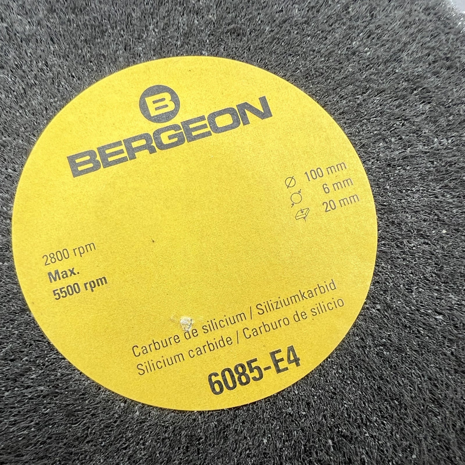 Swiss Bergeon 6085-E4 Ultra Fine Abrasive Satin Metal Finishing Wheel Watches