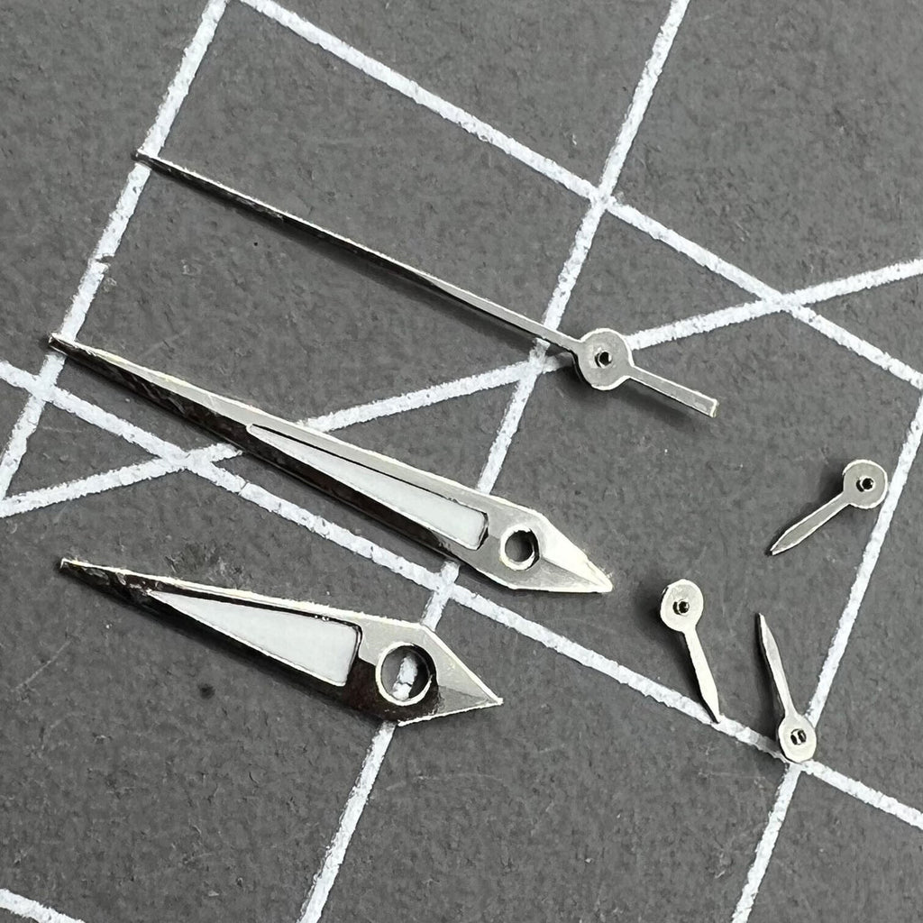 2 Sets/Pack Silver Trim Green Luminous Hands for VX3J VX9J VX7J VX3N VX9N VX42