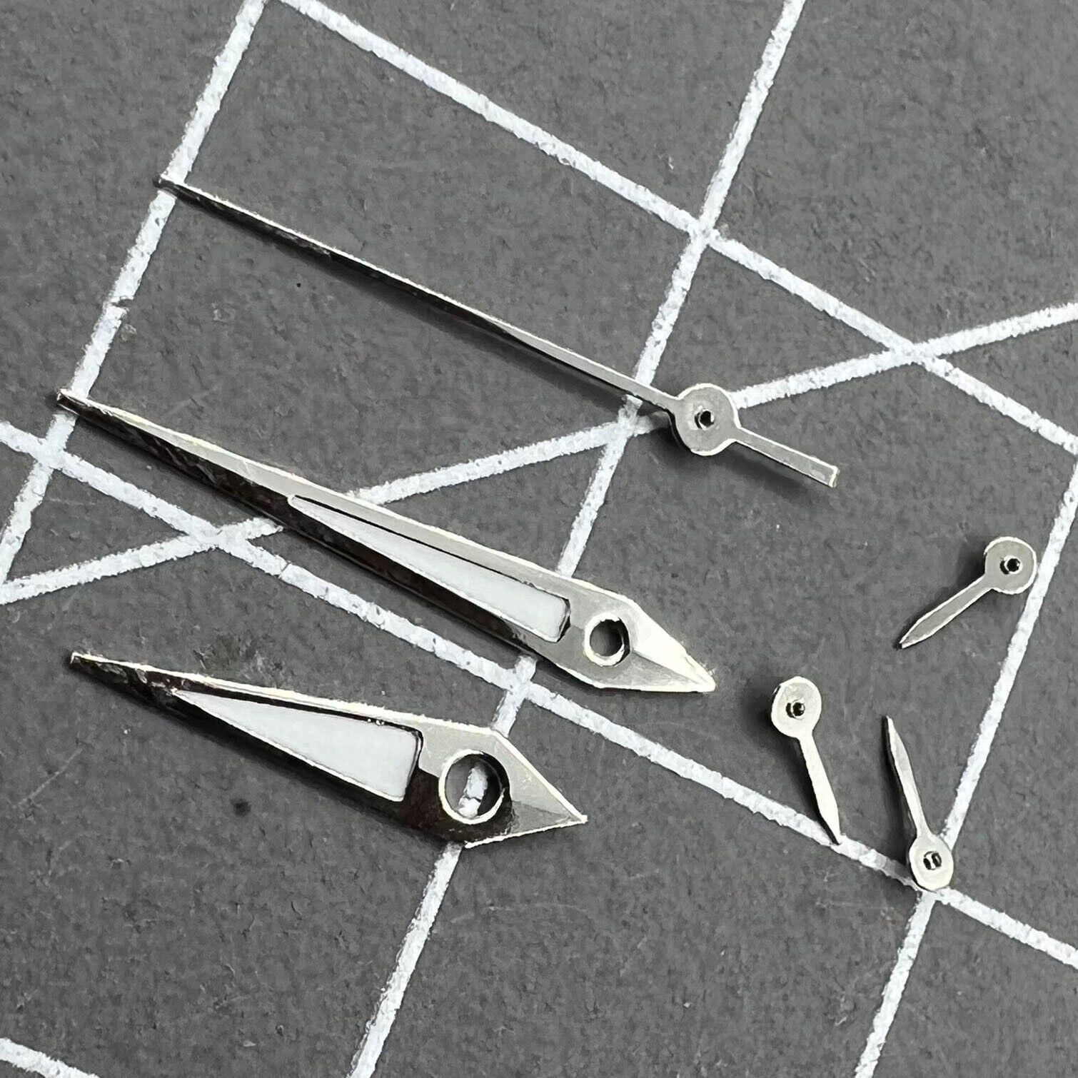 2 Sets/Pack Silver Trim Green Luminous Hands for VX3J VX9J VX7J VX3N VX9N VX42