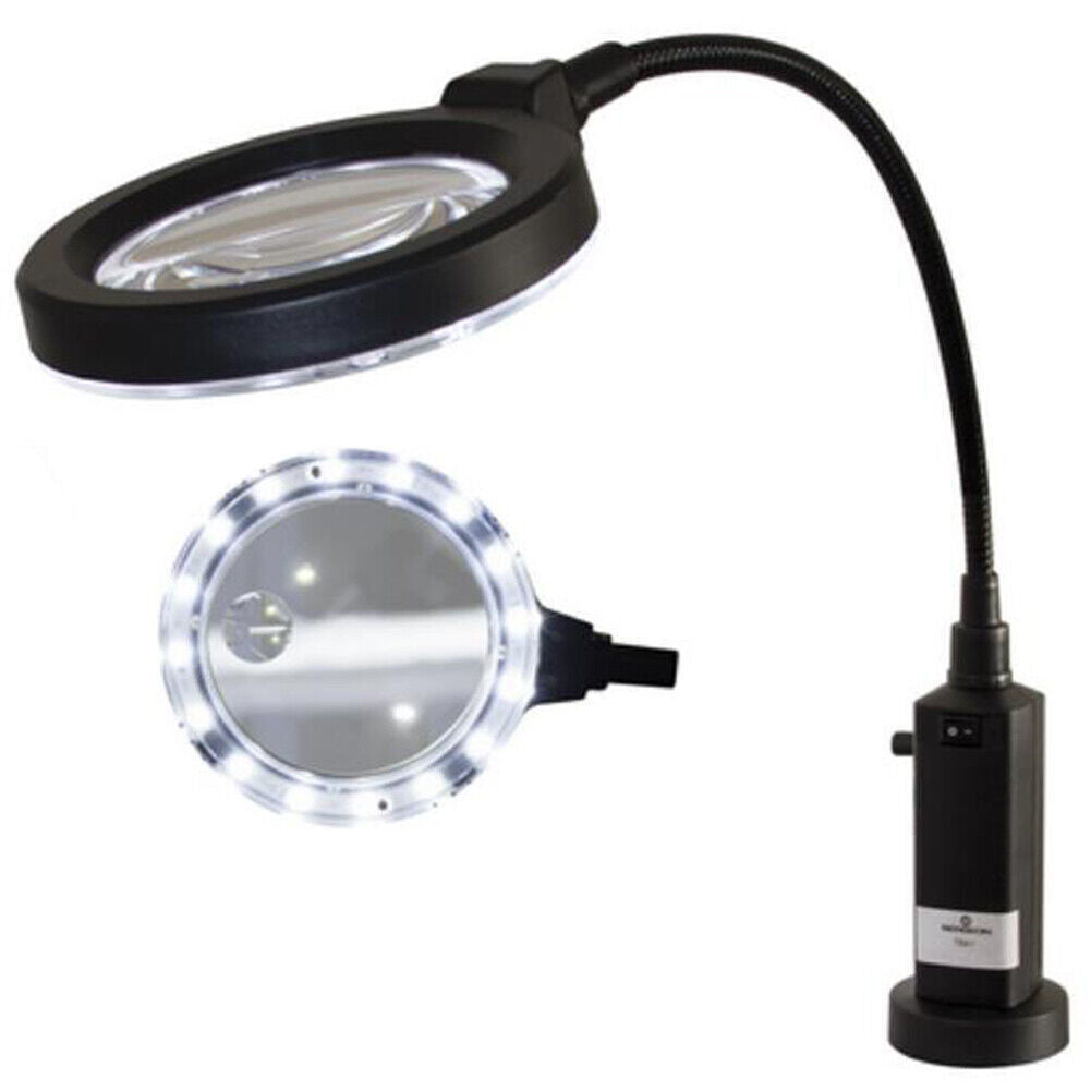 Swiss Bergeon 7841 LED Light with Magnifier, Magnetic Stand