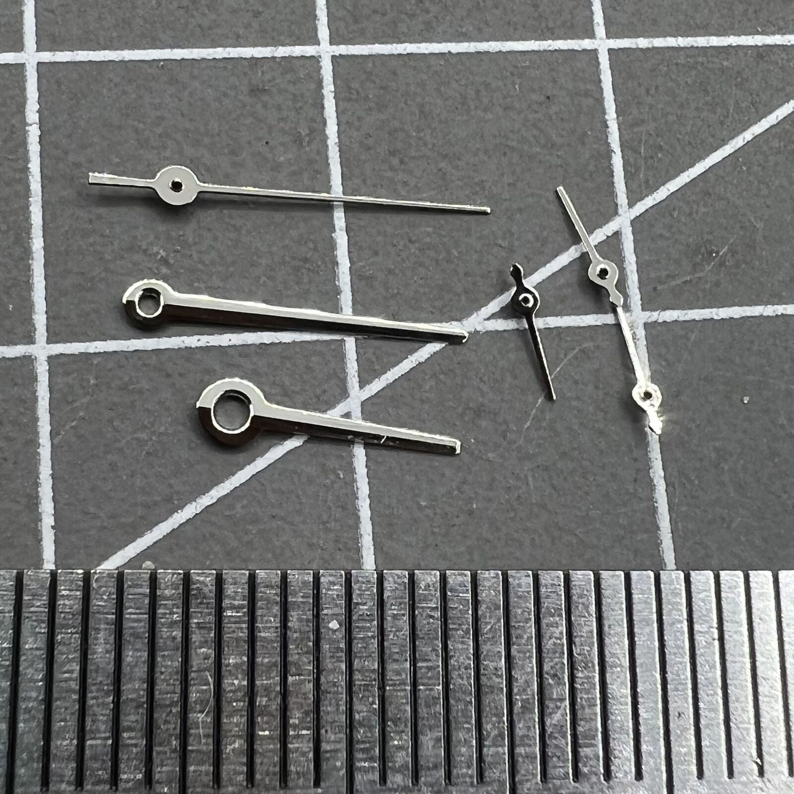 2 Sets No Lume Silver Trim Watch Hand for Movement VX3J VX9J VX7J VX3N VX9N VX42
