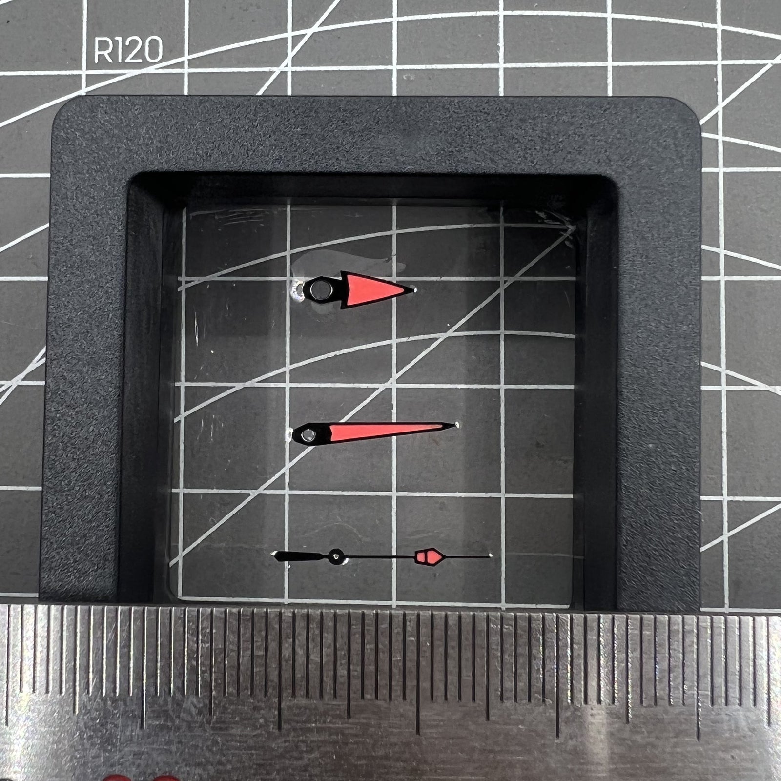 New C3 Red Luminous Watch Hands Set For NH35/36/4R/6R Movement P1-7-C