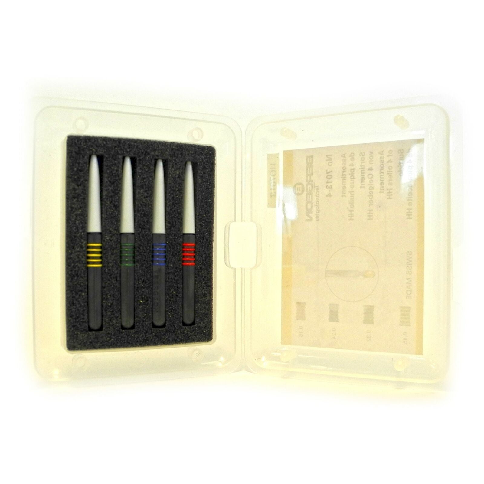 Bergeon 7013-4 Metal Dip Oilers Ergonomic Oil Grease Precision Applicator Set of