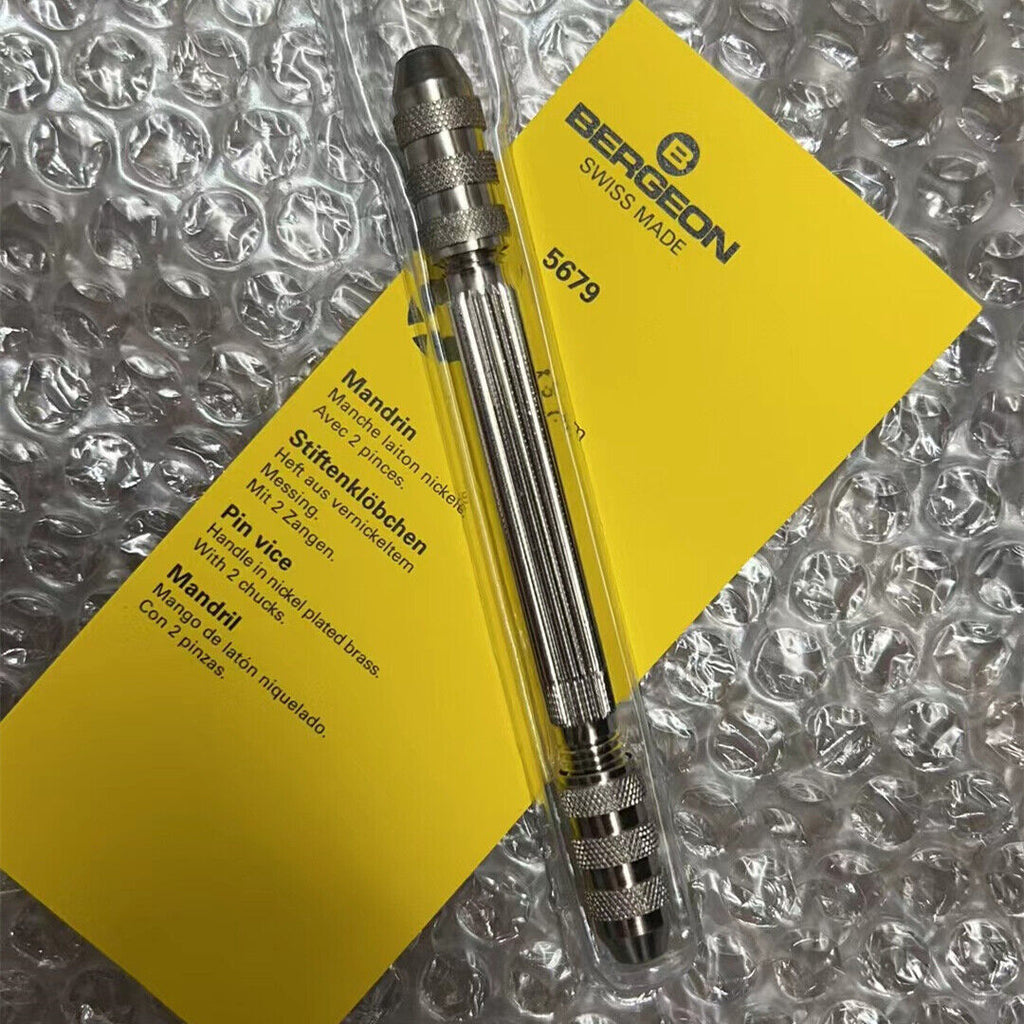 Bergeon 5679 Pin Vice Watchmaker Original Swiss Made Watch Repair Tools
