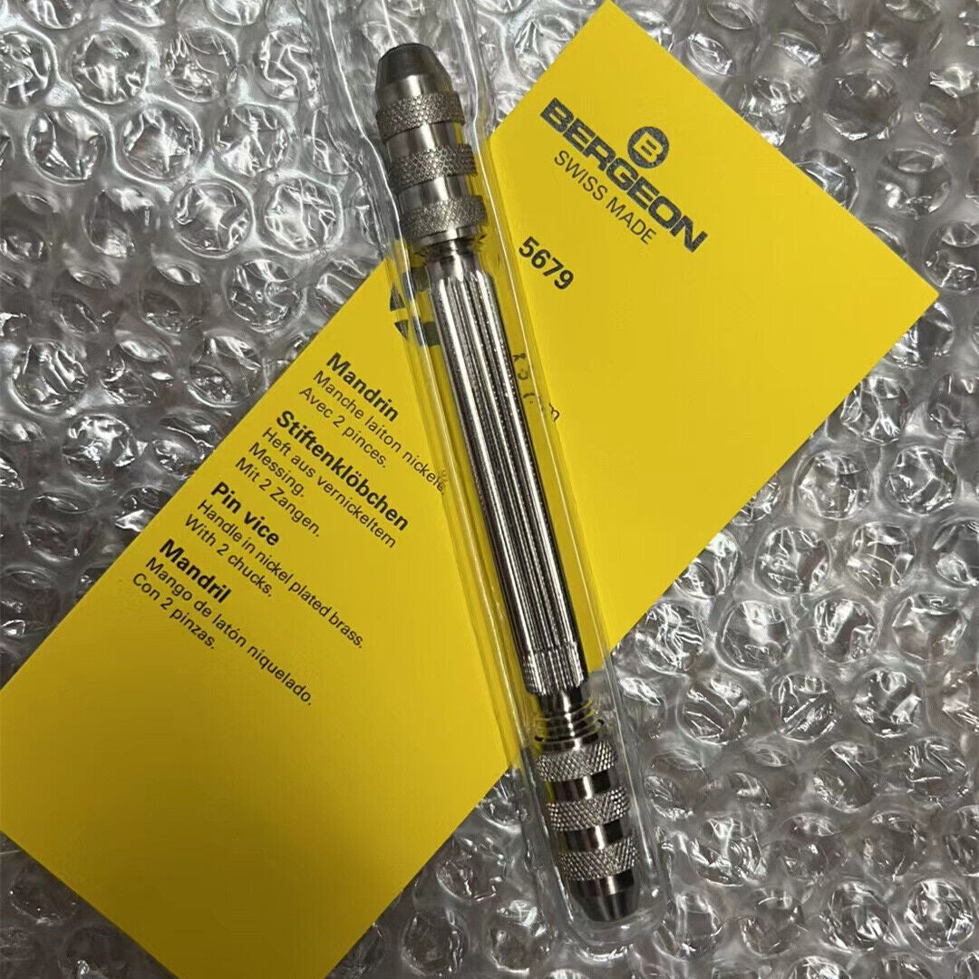 Bergeon 5679 Pin Vice Watchmaker Original Swiss Made Watch Repair Tools