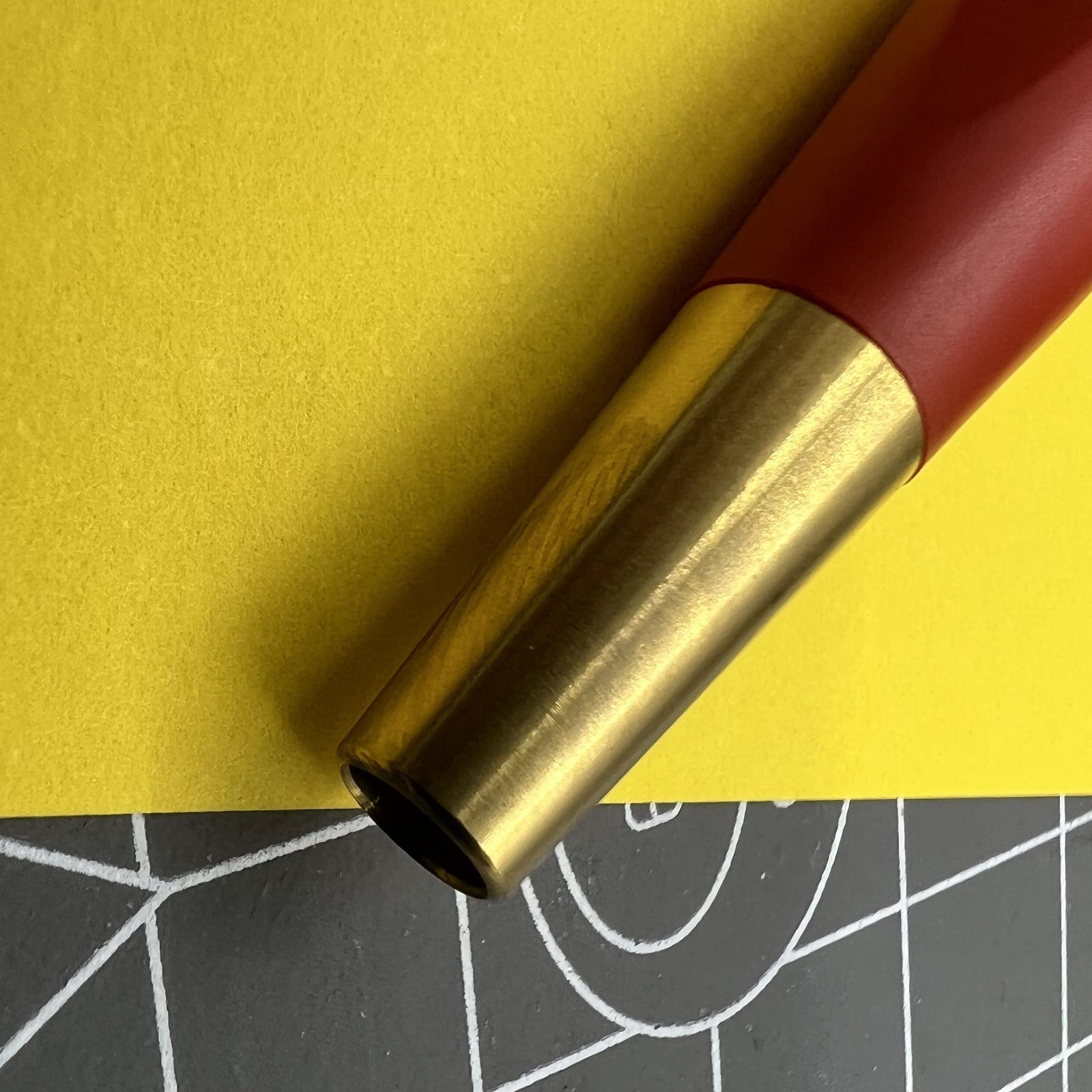 Swiss Bergeon 2834-L Scratch Brush Brass 10mm Pen Pencil