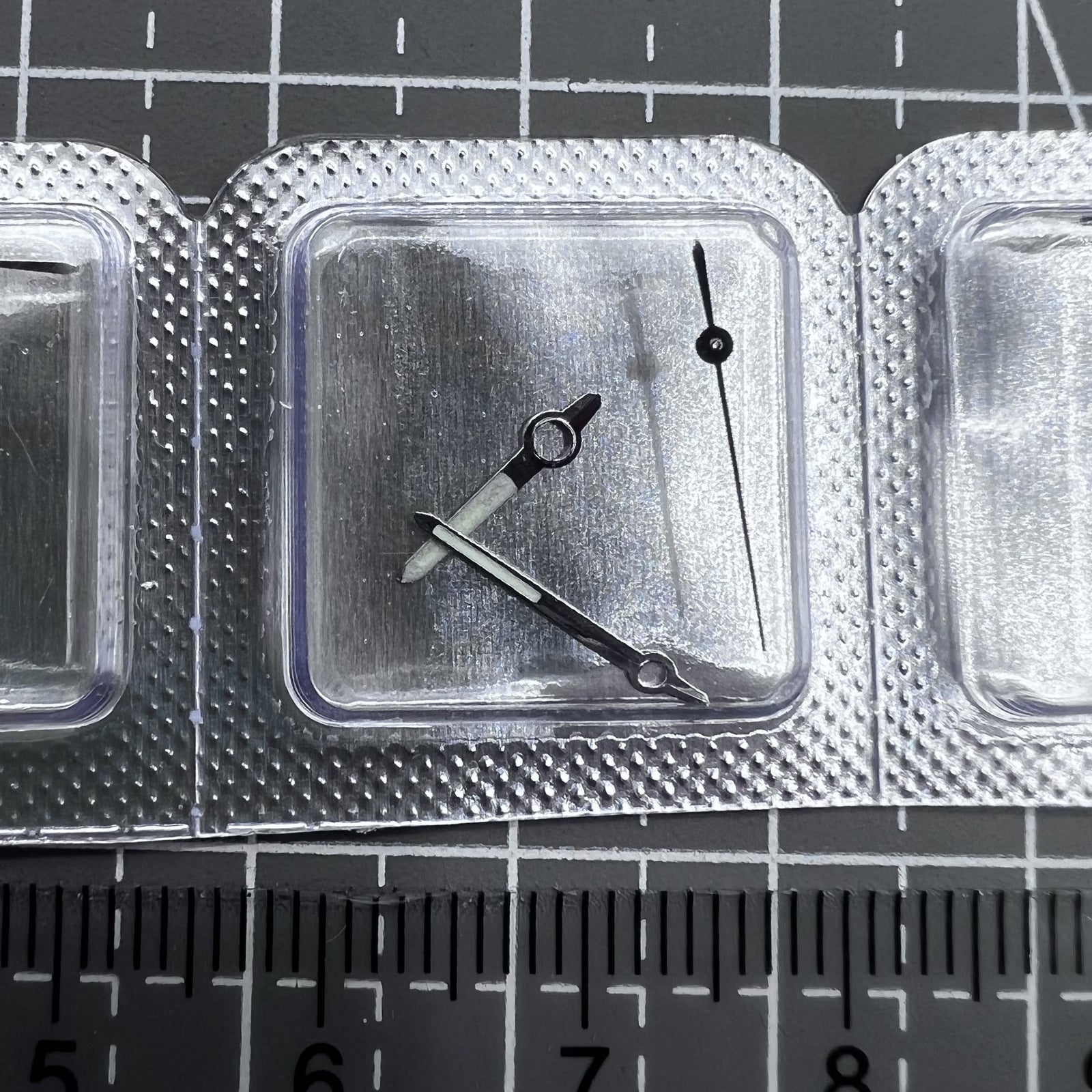 2 Sets/Pack Watch Hands Luminous Silver Generic For Movement 8200