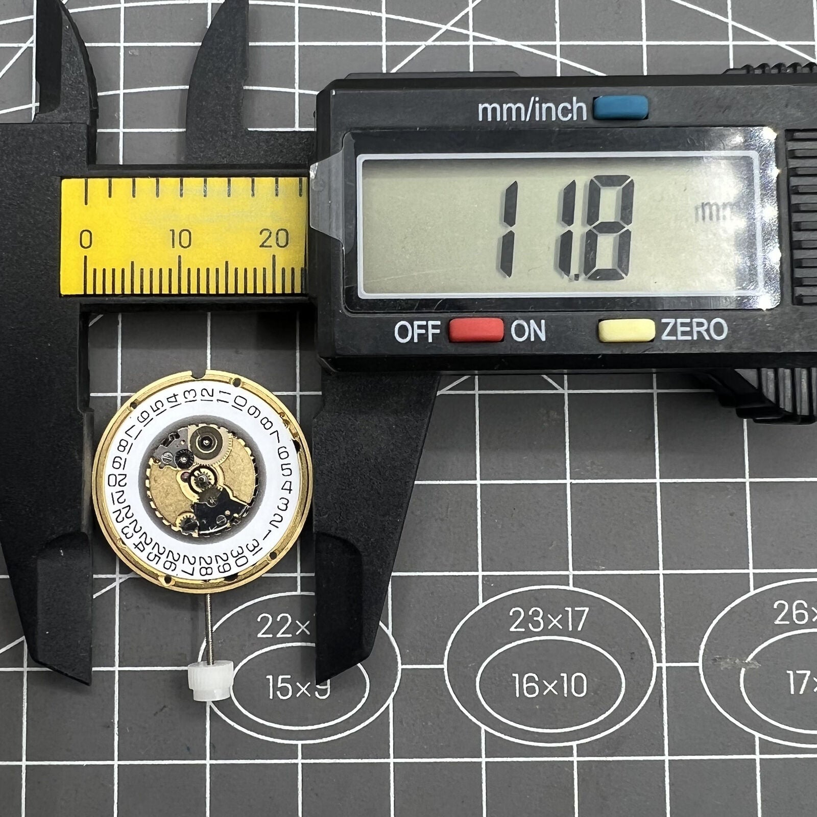 ETA 955.412 Watch Quartz 3 Hands Date At 3 Movement