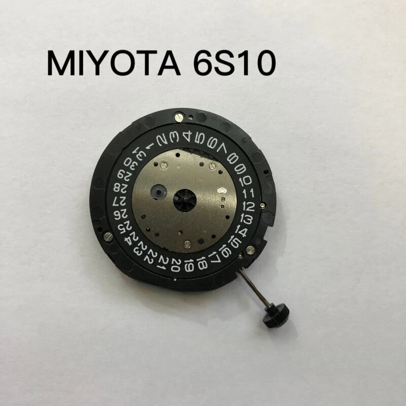 Japan Made Original MIYOTA 6S10 Quartz Black Disk Date At 3