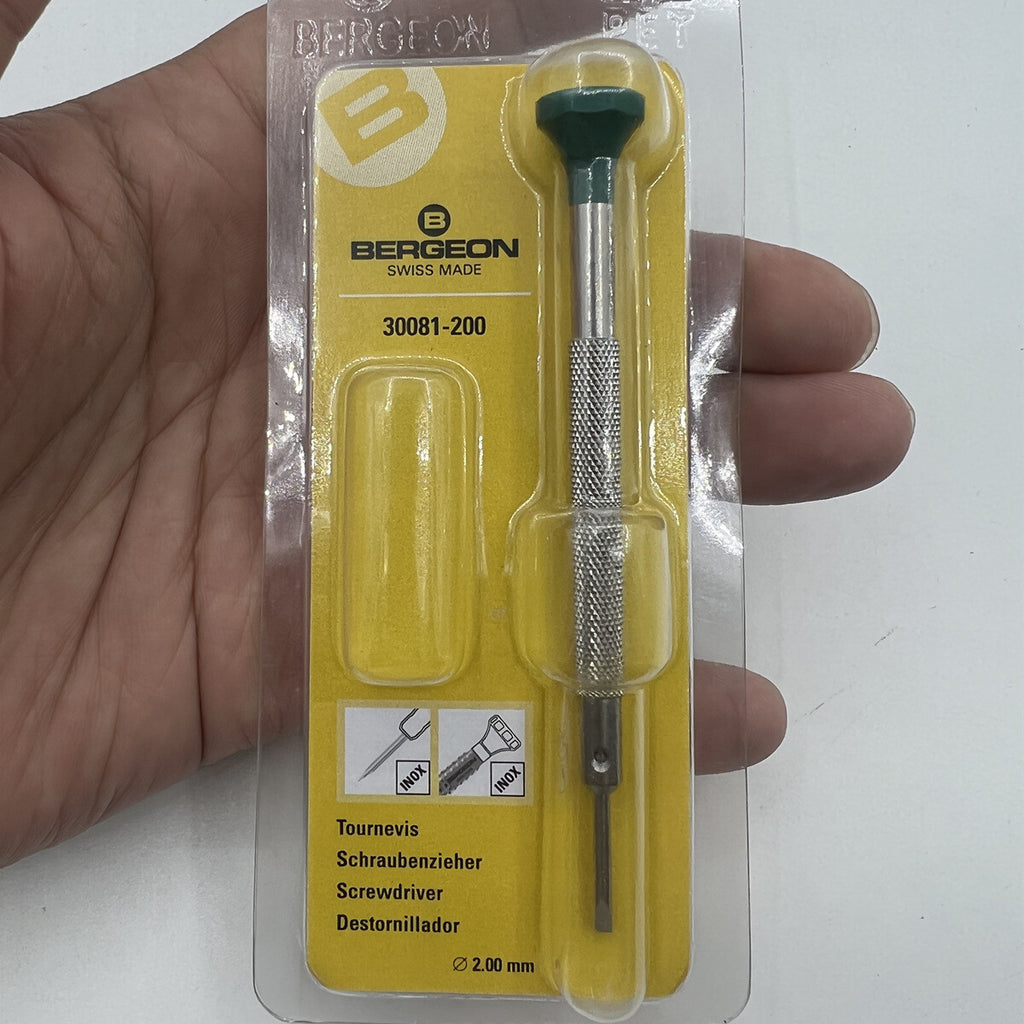 Bergeon 30081-200 Ergonomic Screwdriver 2.00 mm Without Spare Blades