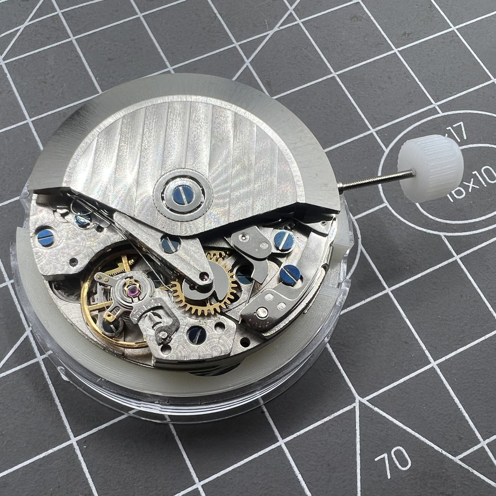 Shanghai 7750 Automatic Mechanical Movement Black Day Date Small Second@9