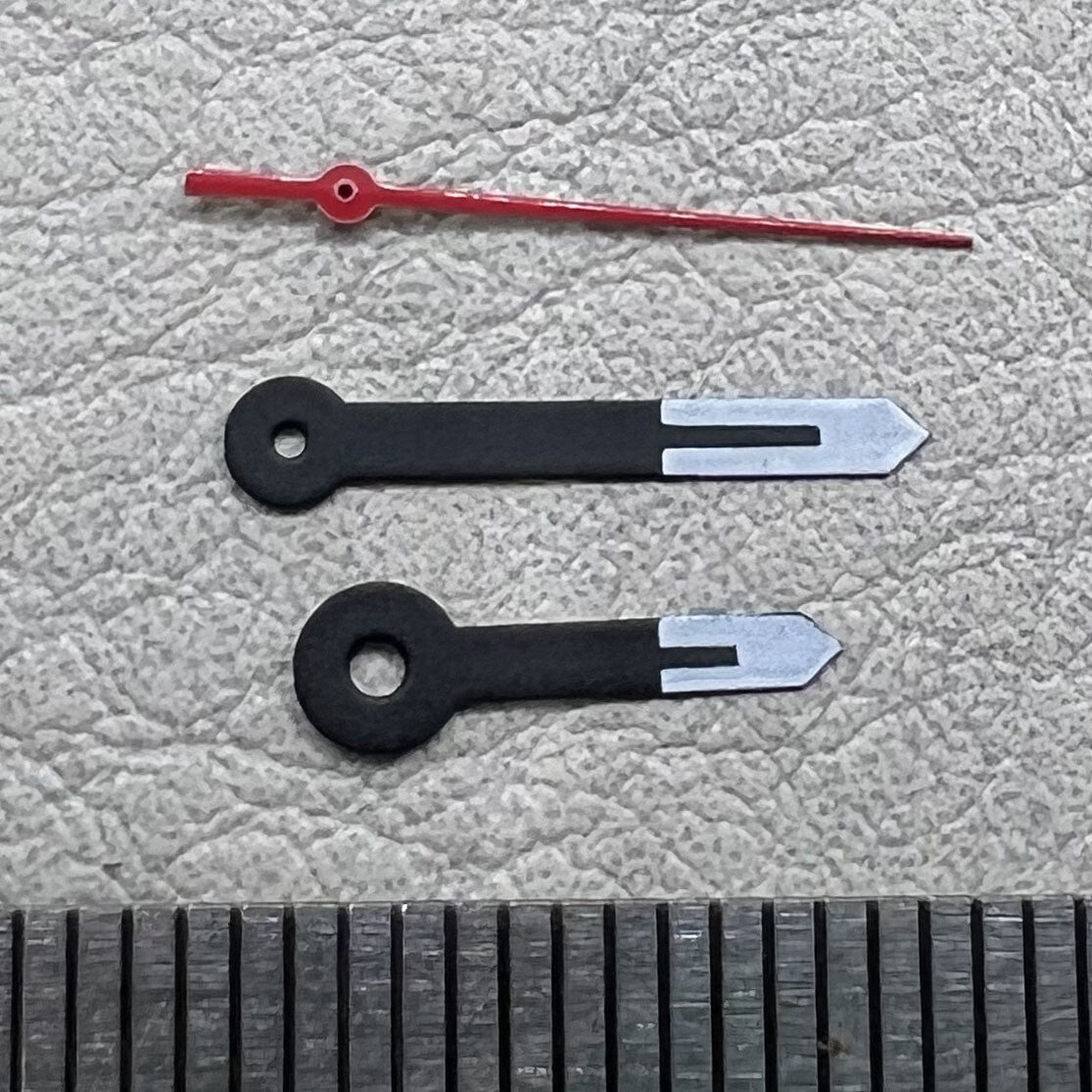 2 Sets/Pack White Black and Red Second Hands Sets for Ronda 515 Quartz Movement