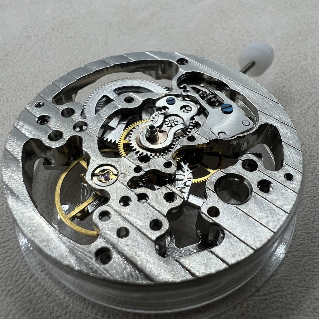 Hollow Silver Manual Winding Mechanical Movement