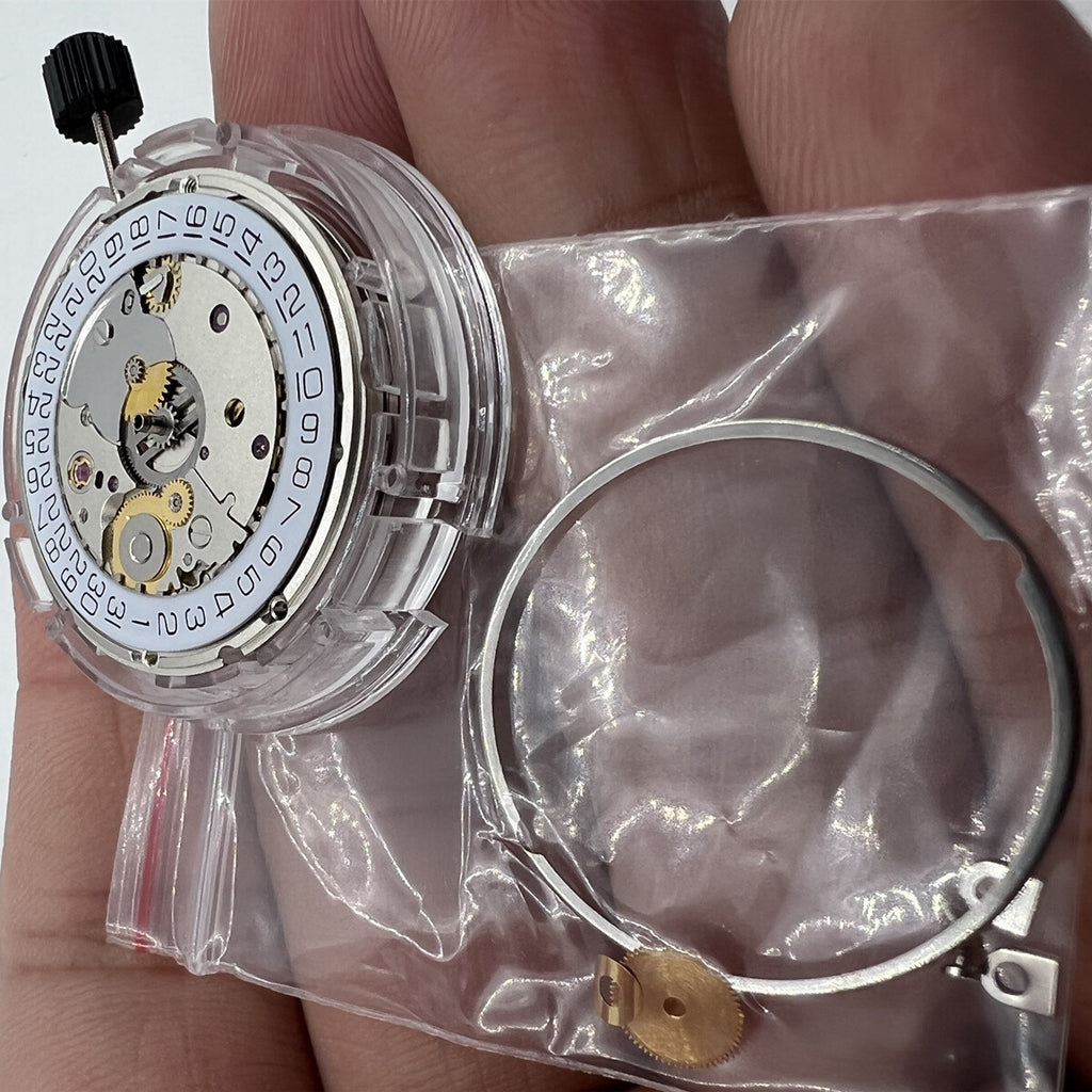 Seagull ST2130 Automatic Movement Silver Plated Clone Replacement for ETA 2824-2
