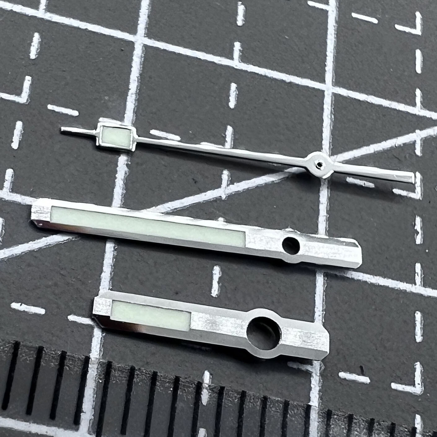 17mm 62MAS C3 Super Green Lume Watch Hands Set for Seiko SKX007/SPR777 NH35 NH36