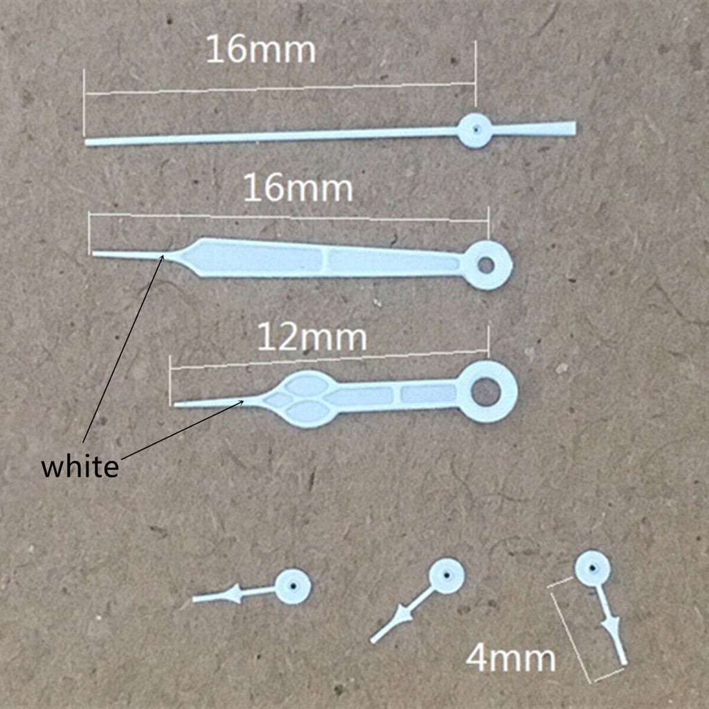 2 Sets/Pack White Trim Green Luminous Hands for Miyota OS10 OS20 OS60 OS80