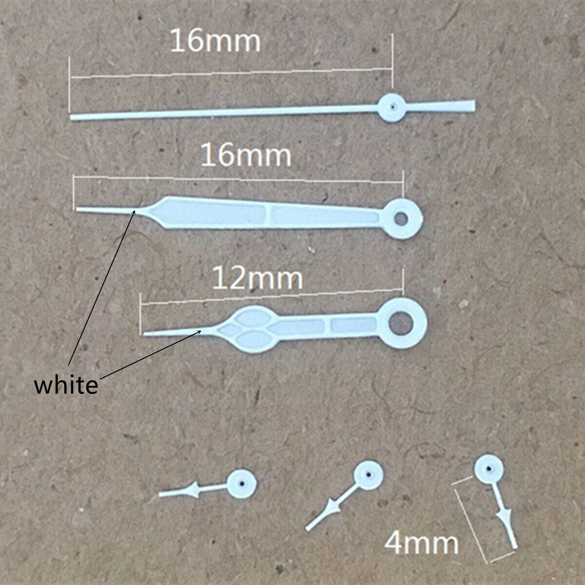 2 Sets/Pack White Trim Green Luminous Hands for Miyota OS10 OS20 OS60 OS80