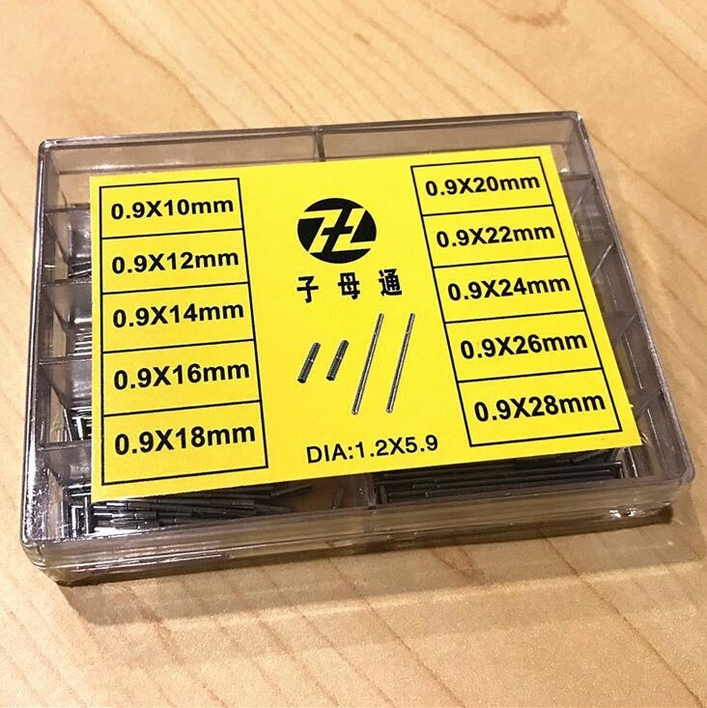 1 Set S/S Pins with Tubes for Watch Bracelet Strap Adjust Pin Bar