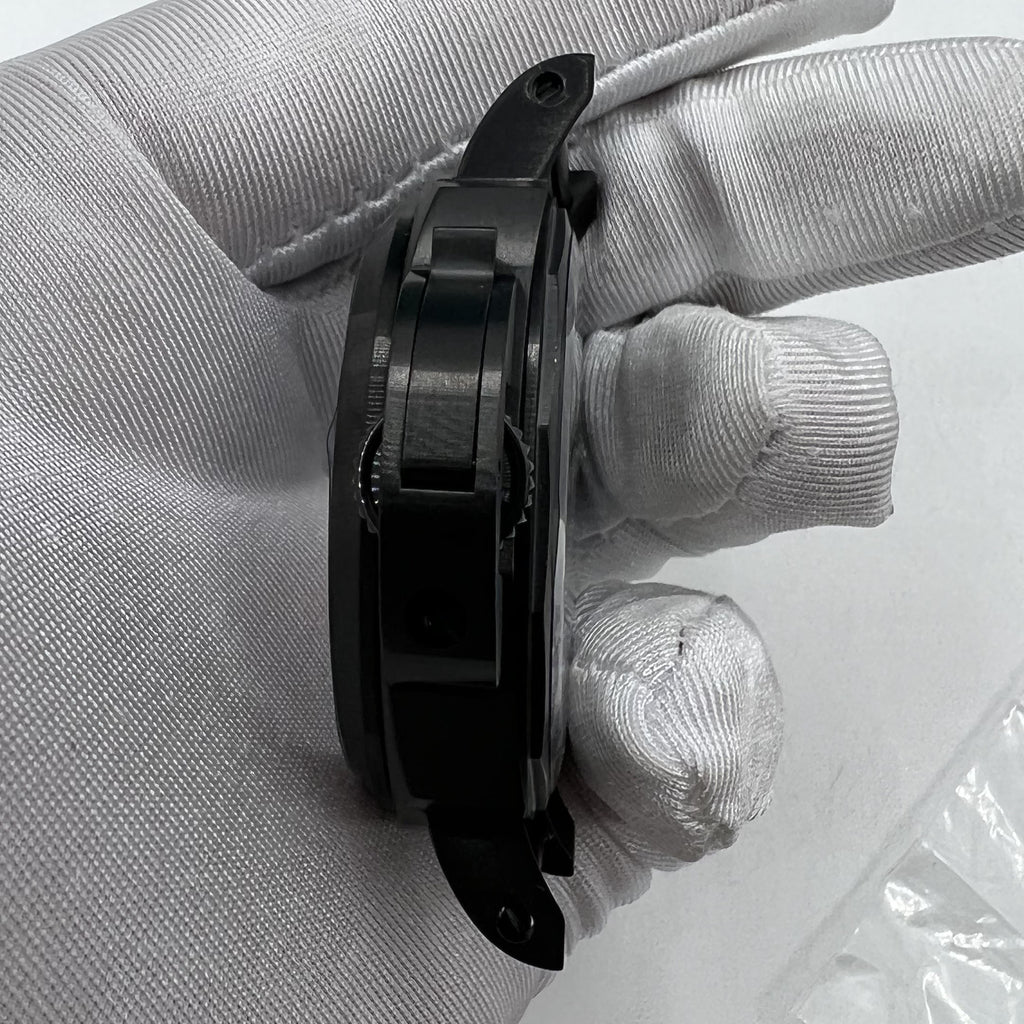 44mm 316L Black Sapphire Glass Watch Case for Seagull ST3600/ST3621/ETA6497/6498