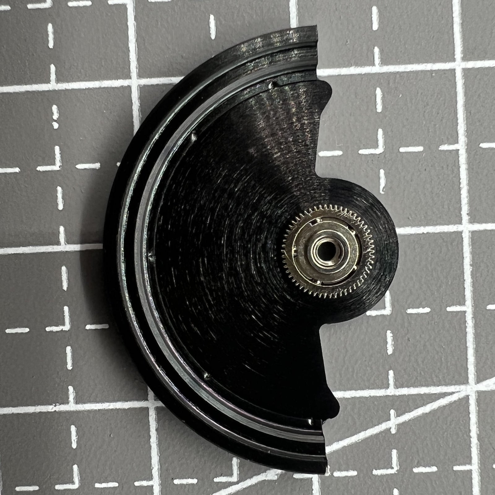 Black Line Wave Carved Rotor Oscillating Weight for Miyota NH35 NH36 Movement