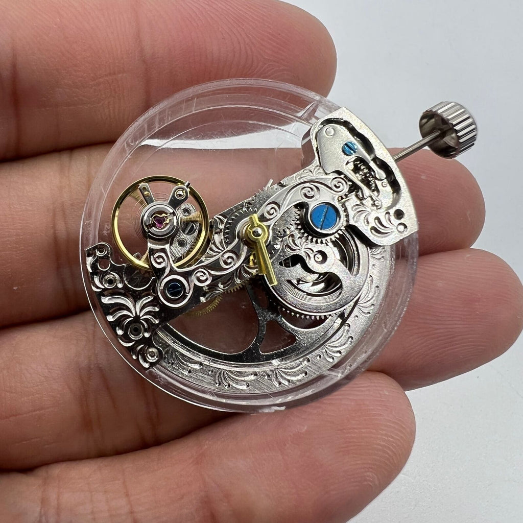 Asian LG0801BS Silver Long Pendulum Wheel Automatic Mechanical Movement