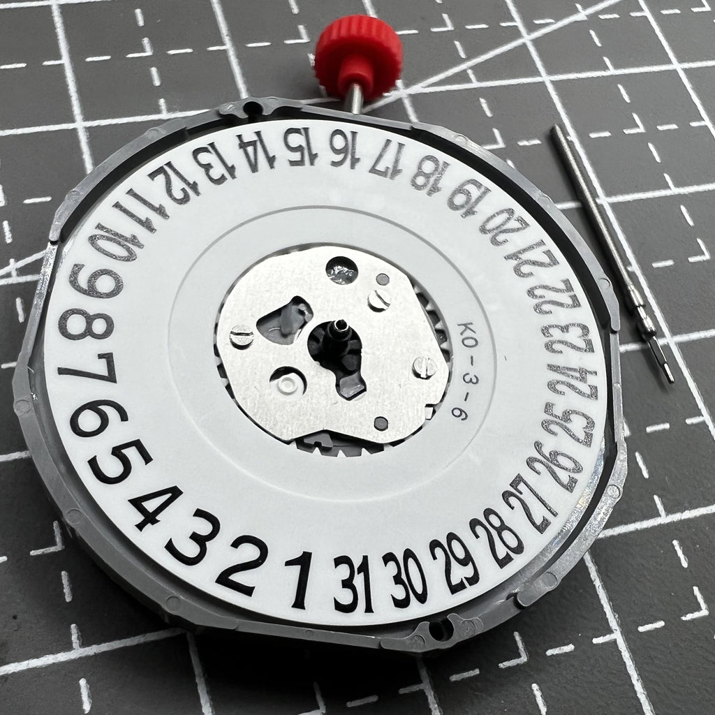 Miyota 2415 Date At 6 Quartz Movement with Watch Stem