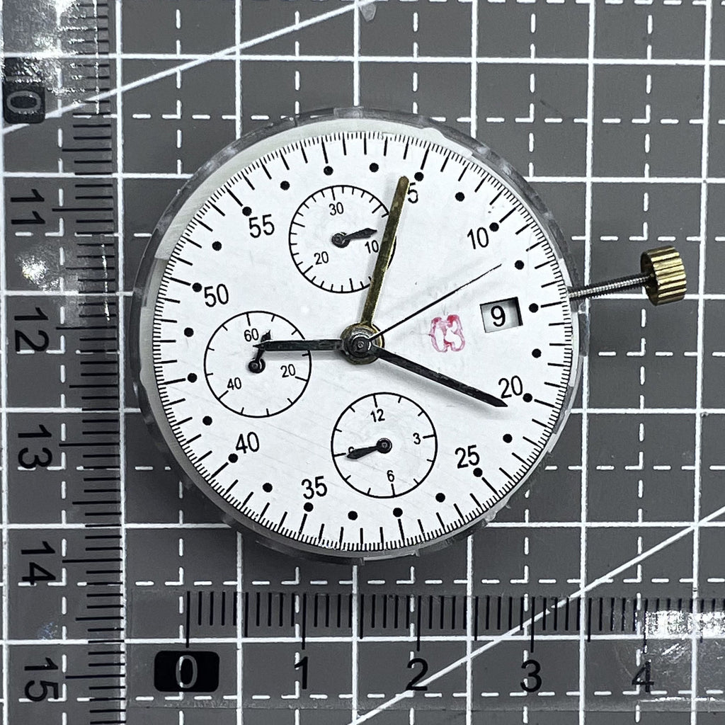 China Made 7750 Mechanical Movement Small Second At 6/9/12 Date At 3