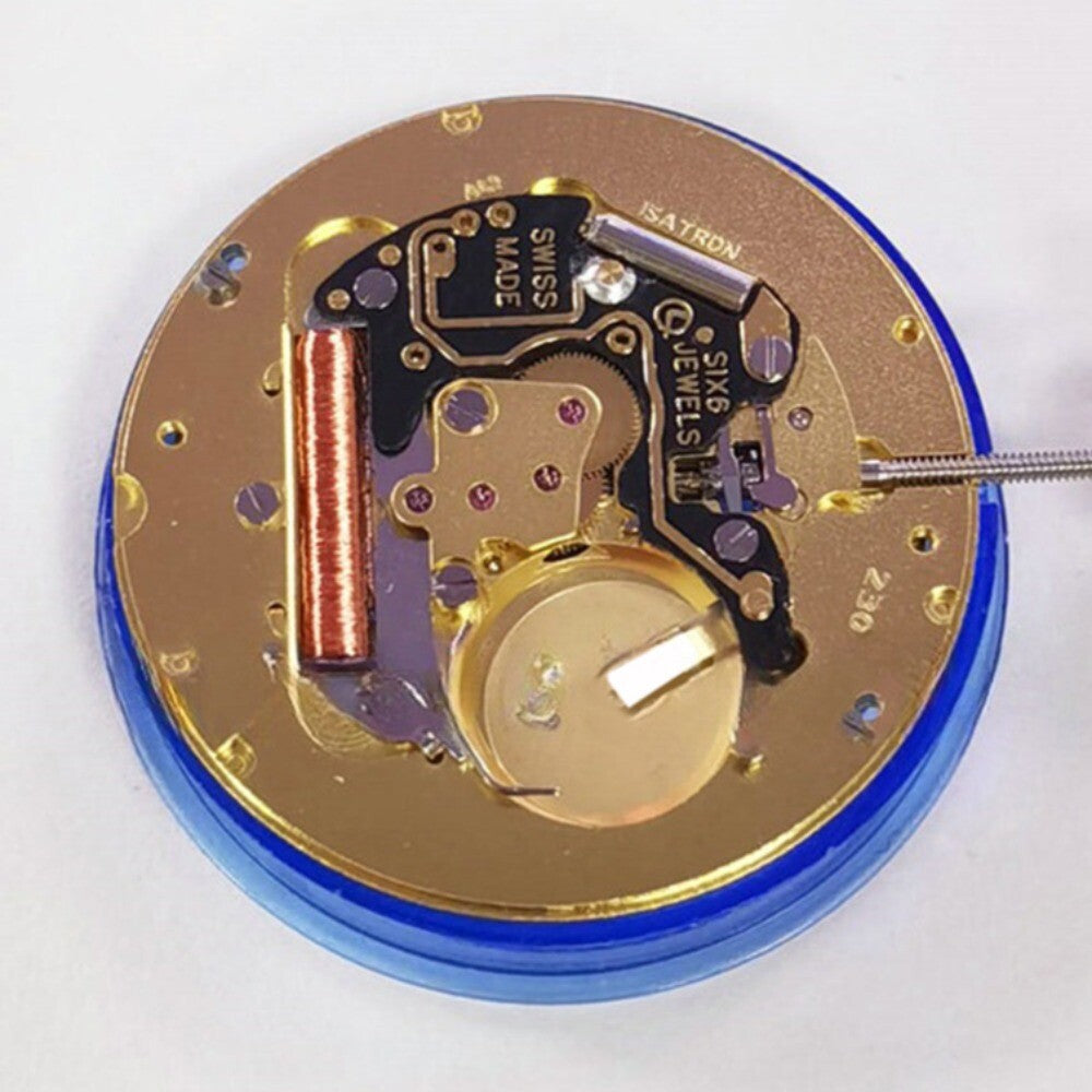 Swiss Made ISA 230 Quartz Movement 3 Hands Single Calendar At 3 Watch Part