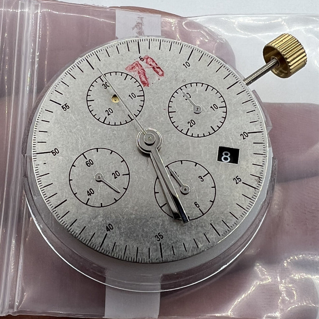 China Made Black Dandong 7753 7750 Automatic Mechanical Movement Small Second@9