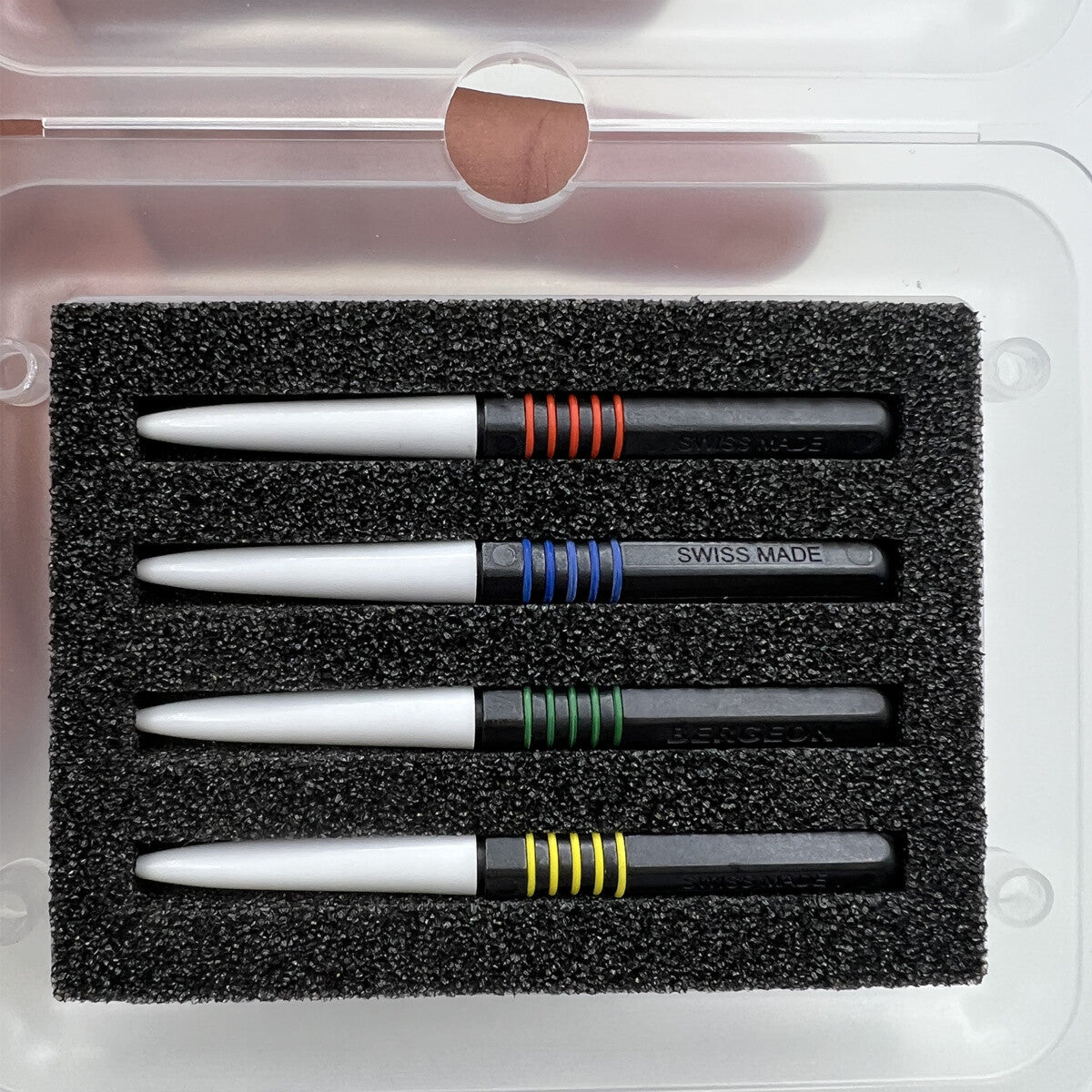 Bergeon 7013-4 Metal Dip Oilers Ergonomic Oil Grease Precision Applicator Set of