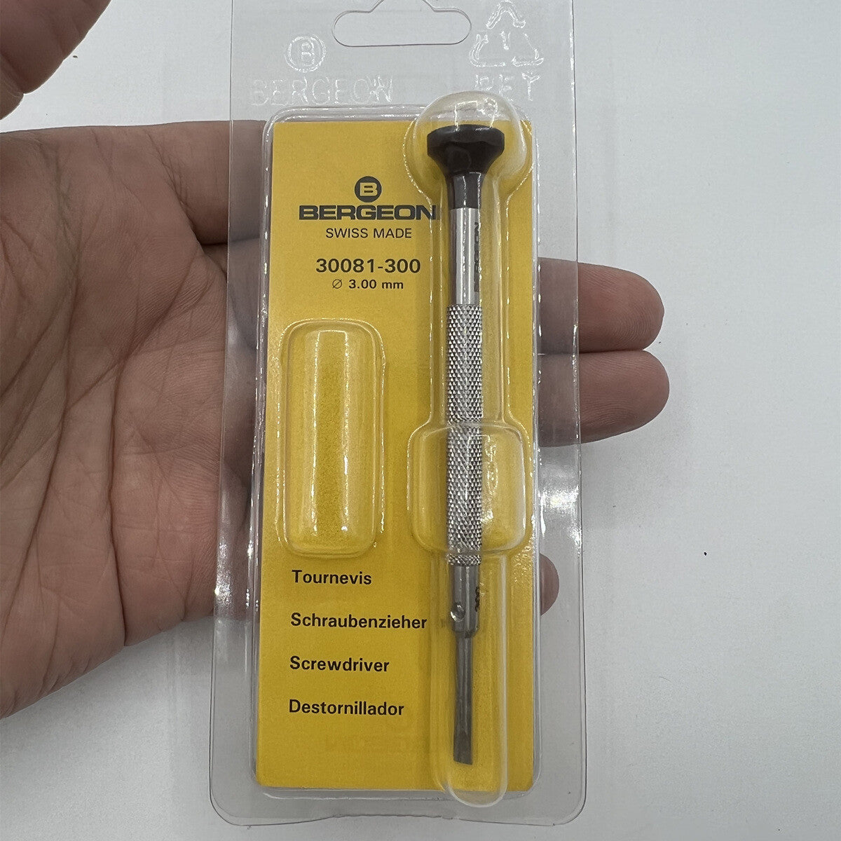 Bergeon 30081-300 Ergonomic Screwdriver 3.00 mm Without Spare Blades