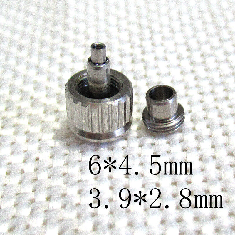 6x4.5mm Generic Silver Watch Crown Replacement Conquest L3.641.4