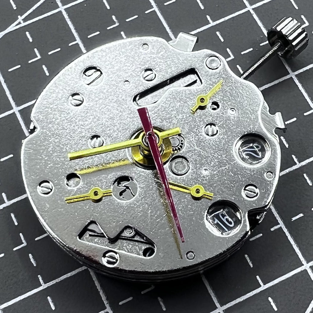 Seagull ST16 Mechanical Movement Watch Part Black Calendar 7 Hands Date at 6