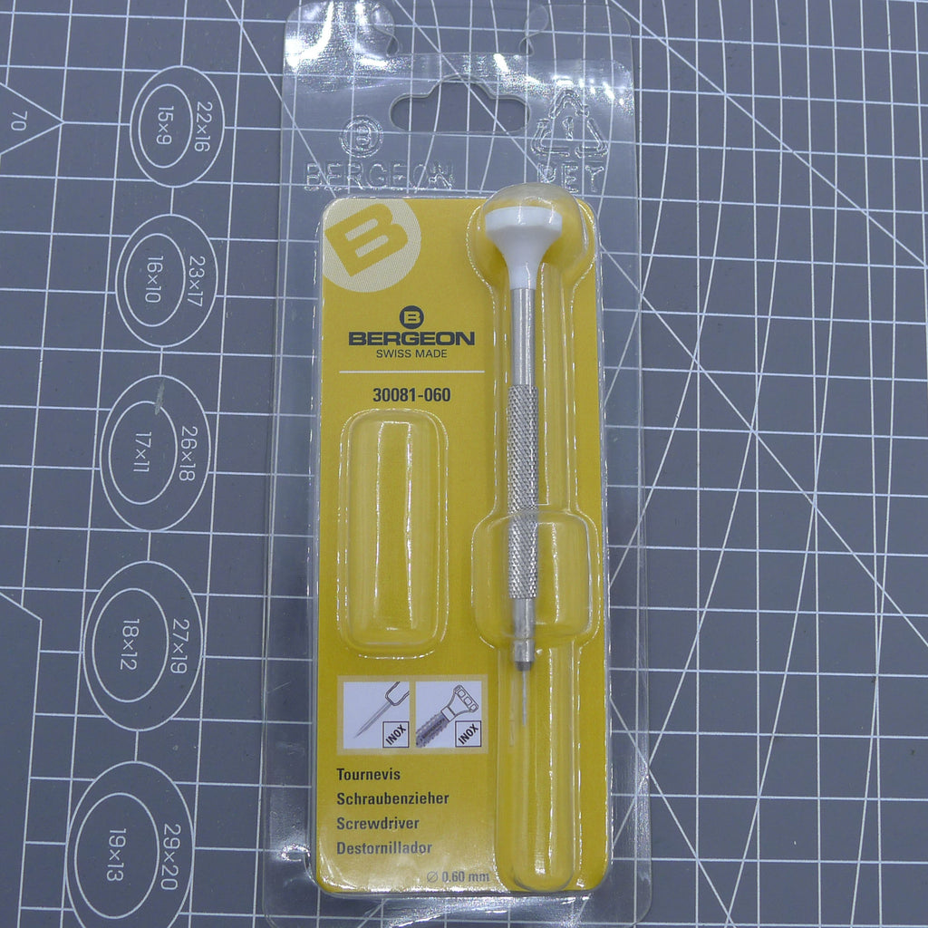 Swiss Bergeon 30081-060 Ergonomic Screwdriver 0.60 mm Without Spare Blades