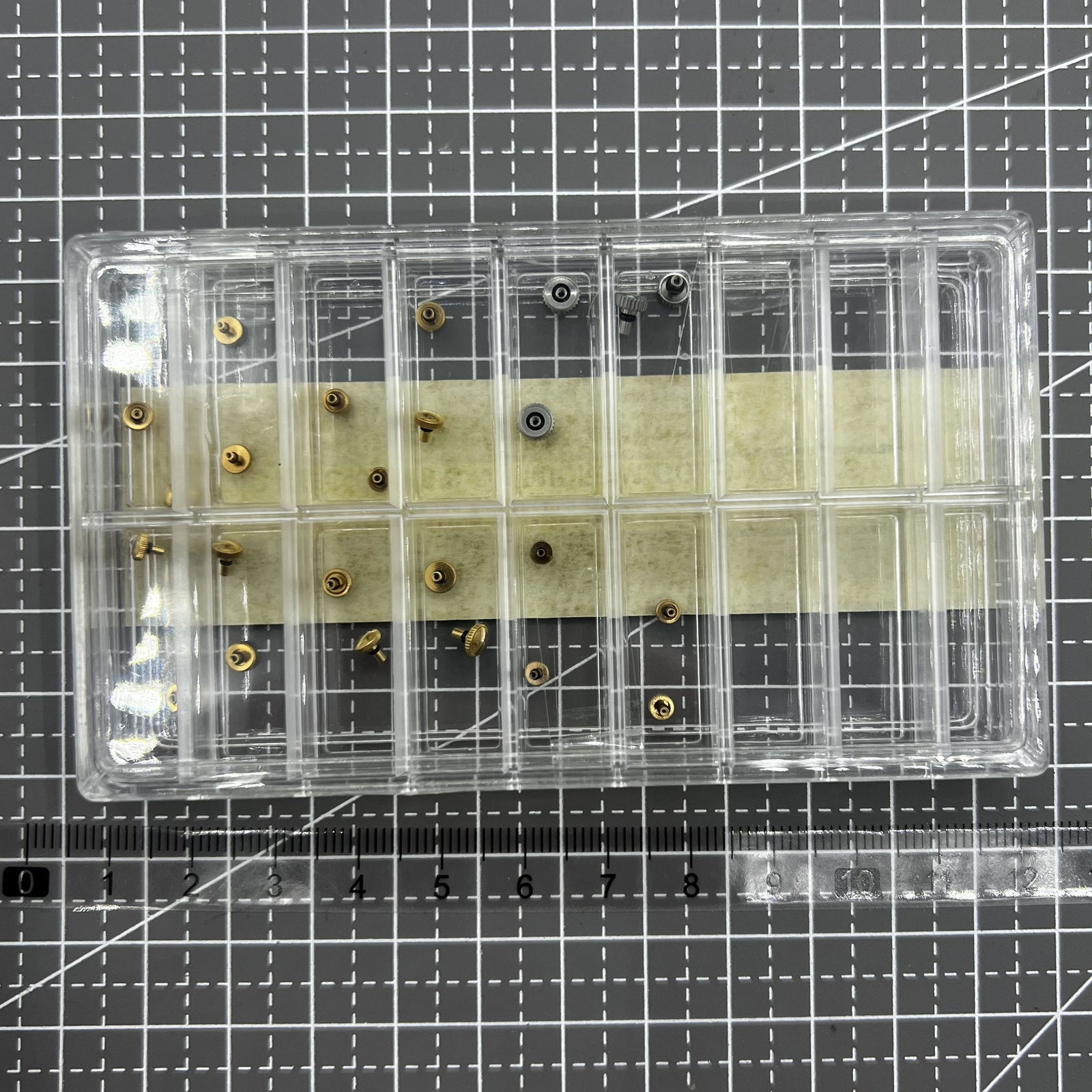 24 PIECES Stainless Steel Golden Watch Crown Assortment Kit for Orient Watch