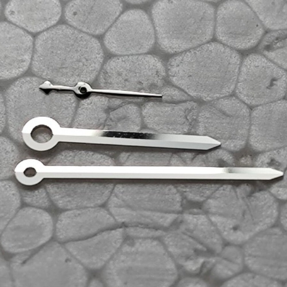 10x14x4.5mm Polished Silver Long Arrow Shape Watch Hand Set for Seagull ST17
