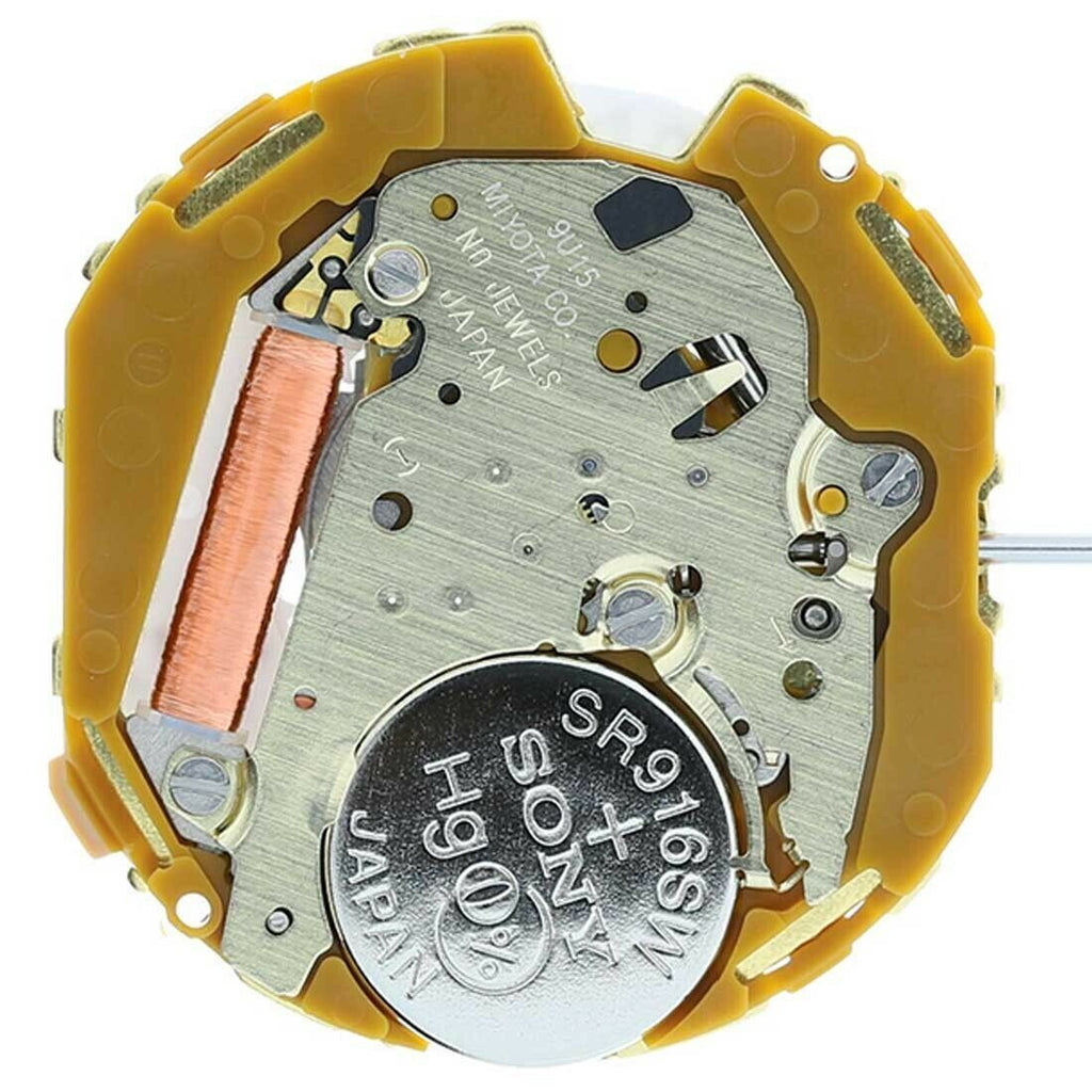 Miyota 9U15 Japan Quartz Movement Date at 3