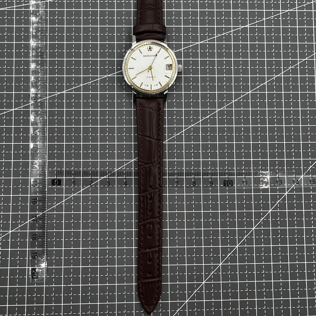 33mm Shanghai Manual Mechanical Watch Single Calendar 17 Jews Shock-Resistant