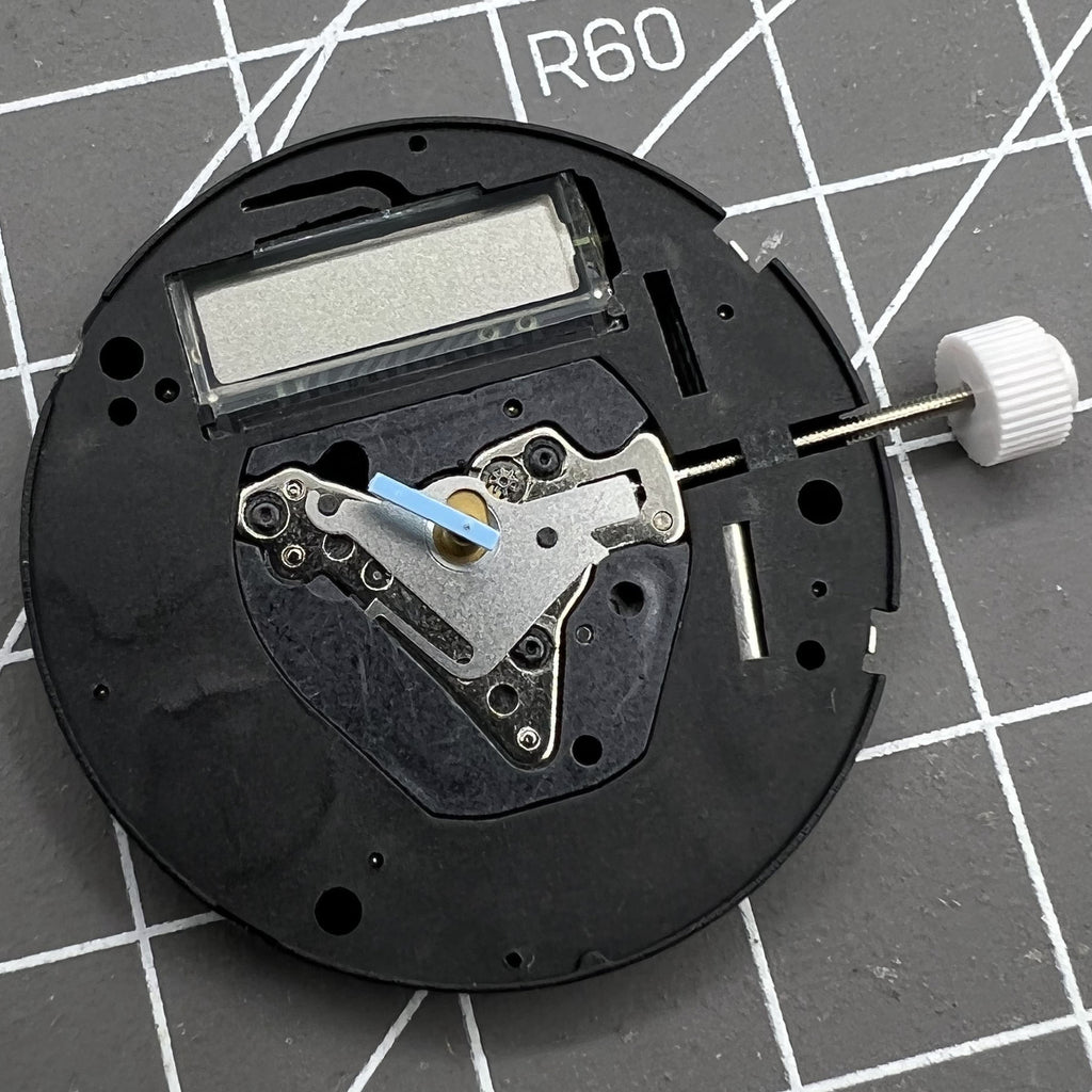 ISA K63 Quartz Watch Movement 3 Hands Display Double Batteries Swiss Made