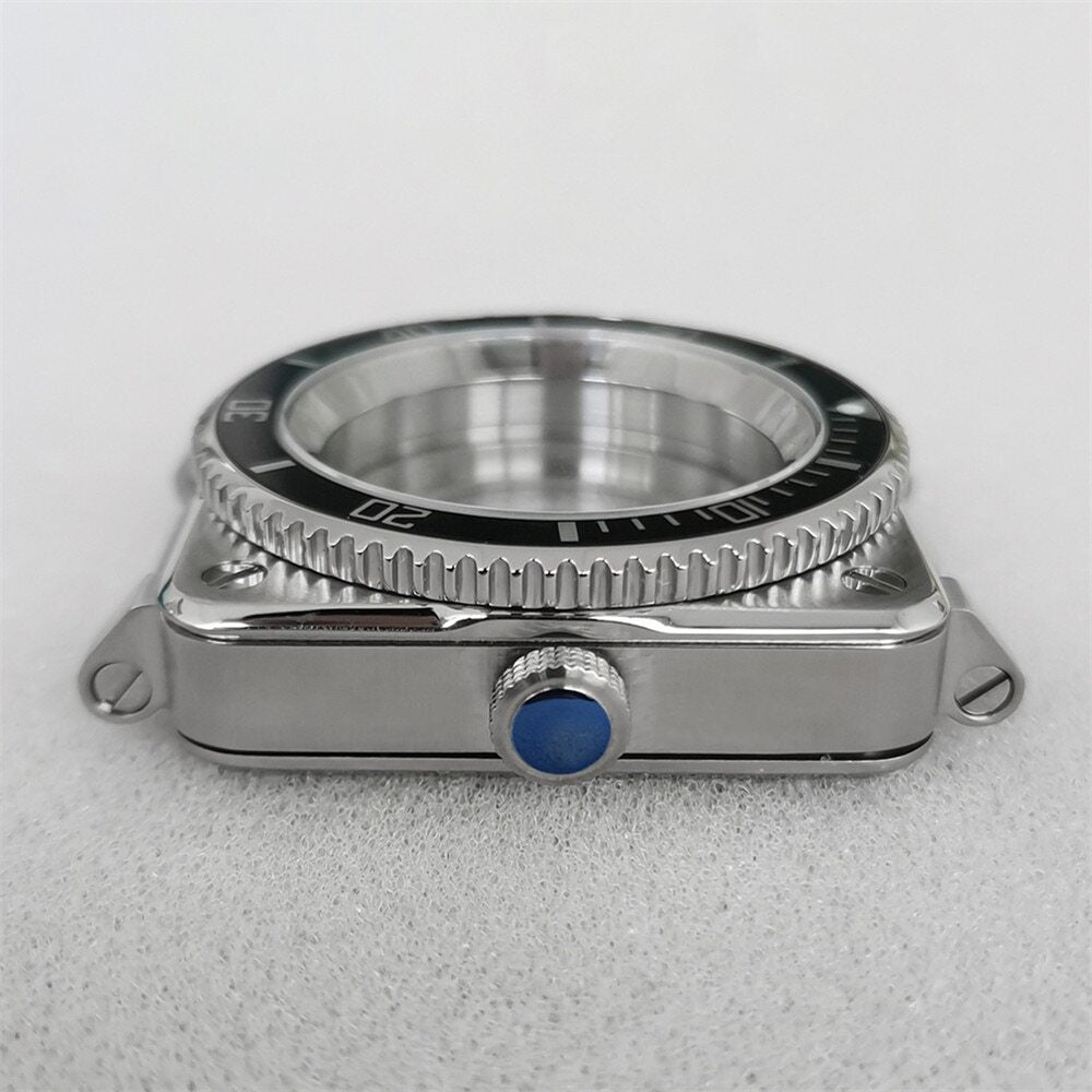 42mm S/S Sapphire Glass Square Watch Case for Seiko NH35/NH36/4R/7S