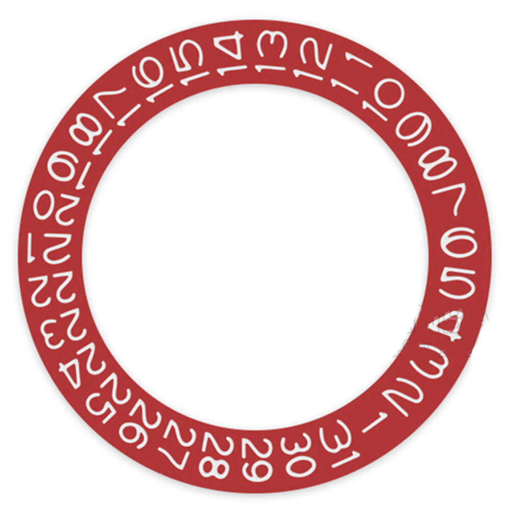 Red Background White Font Disk Date Wheel Datedisk for Seiko NH35 NH36