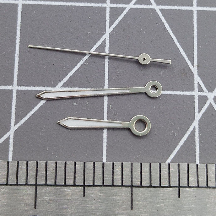Arrow Shape Silver Trim 13mm Watch Hands for Miyota 2315 2035 2036 2115 2305