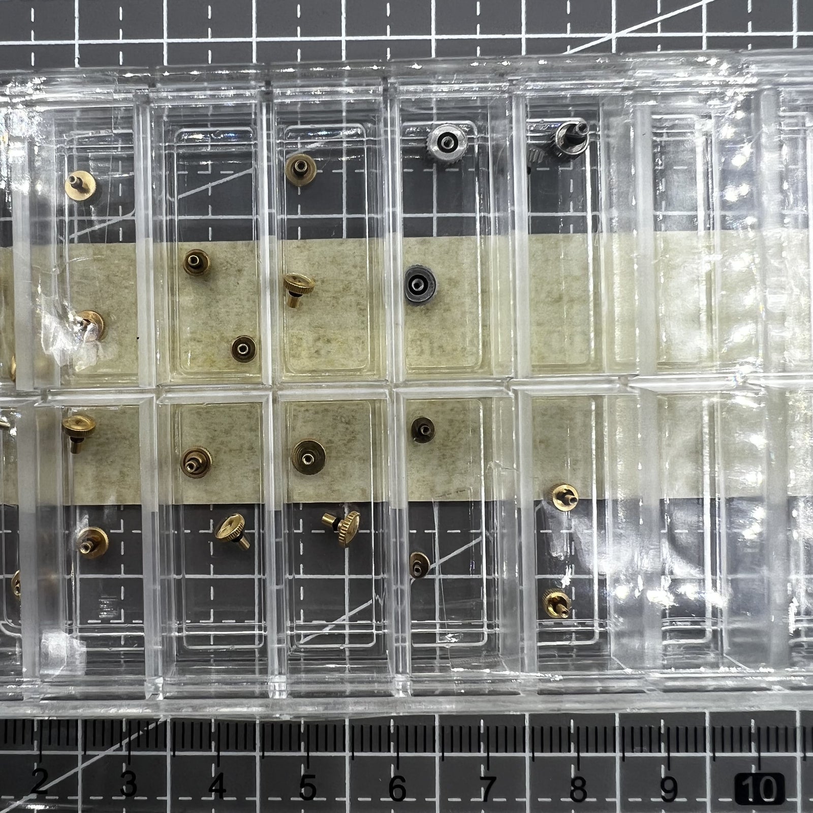 24 PIECES Stainless Steel Golden Watch Crown Assortment Kit for Orient Watch