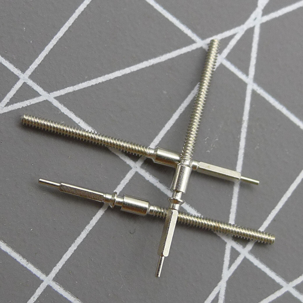 3 PIECES Watch Winding Stems Fit for ST25 Seagull ST25 2503 2504 2505 Movement